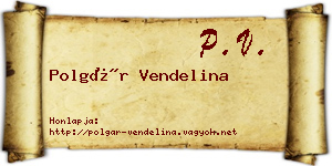 Polgár Vendelina névjegykártya
